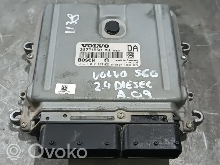 Volvo S60 Calculateur moteur ECU 30771550