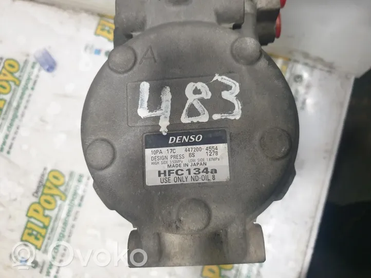 Toyota Land Cruiser (HDJ90) Ilmastointilaitteen kompressorin pumppu (A/C) 4472004554