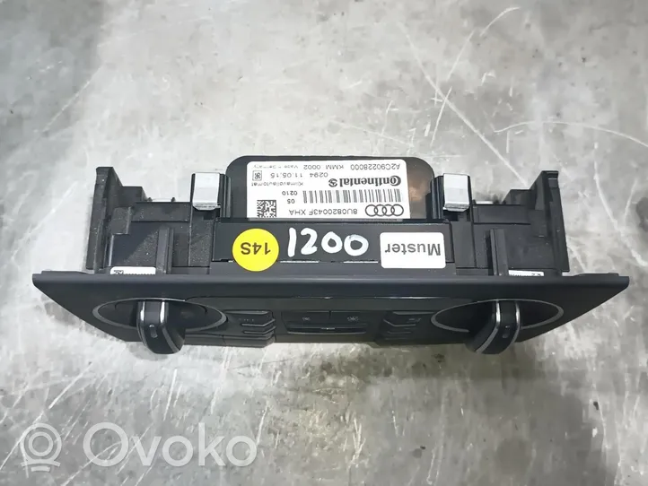 Audi Q3 8U Ilmastoinnin ohjainlaite 8U0820043F