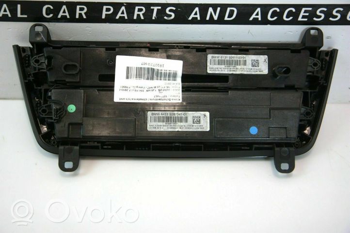 BMW 3 F30 F35 F31 Console centrale, commande chauffage/clim 014268