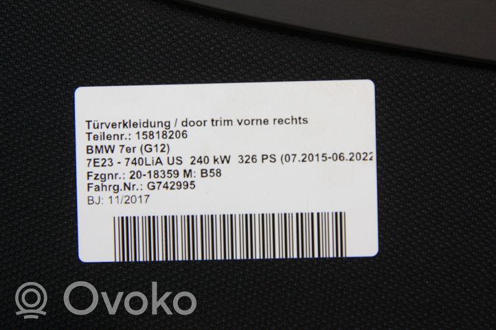 BMW 7 G11 G12 Półka tylna bagażnika 018484