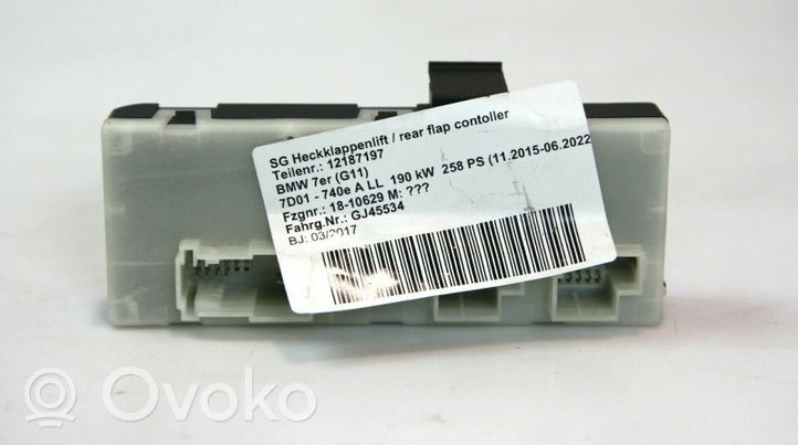 BMW 5 G30 G31 Bagažinės dangčio valdymo blokas 014802