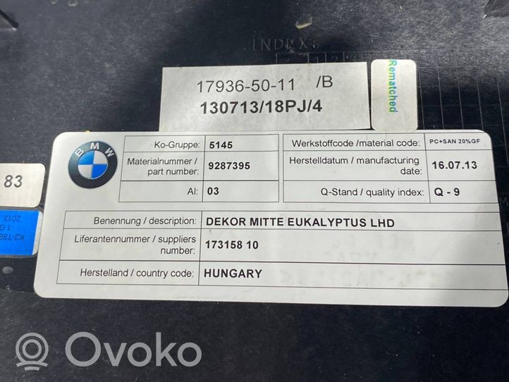 BMW i3 Ramka schowka deski rozdzielczej 9287395