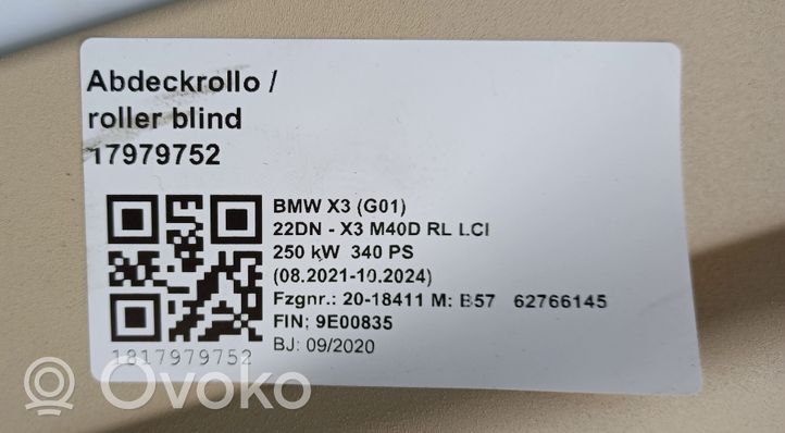 BMW X3 G01 Roleta bagażnika 024190