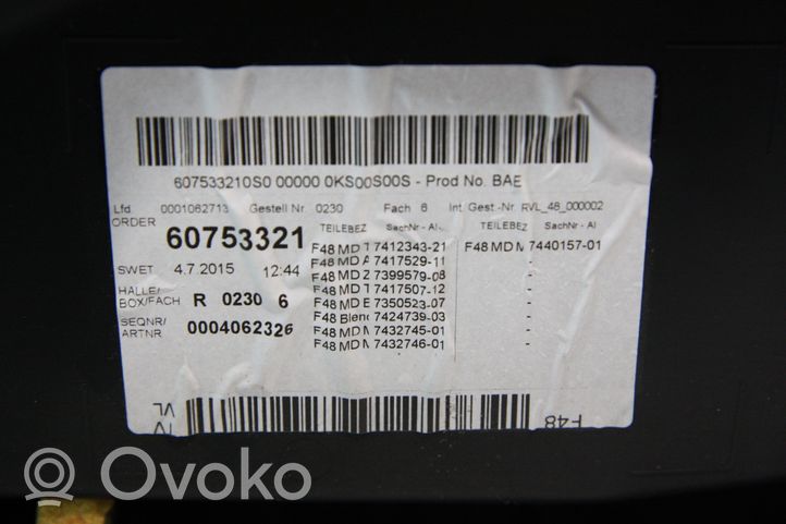 BMW X1 F48 F49 Apmušimas galinių durų (obšifke) 007358