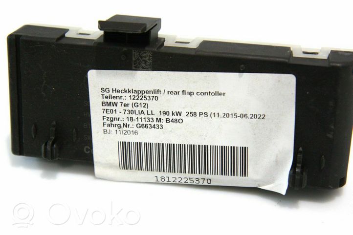 BMW 3 G20 G21 Sterownik / Moduł elektrycznej klapy tylnej / bagażnika 009346