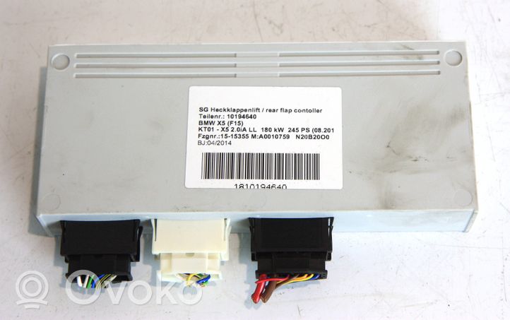 BMW X5M F85 Sterownik / Moduł elektrycznej klapy tylnej / bagażnika 019105