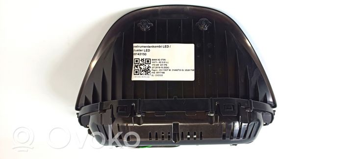 BMW X2 F39 Tachimetro (quadro strumenti) 027135