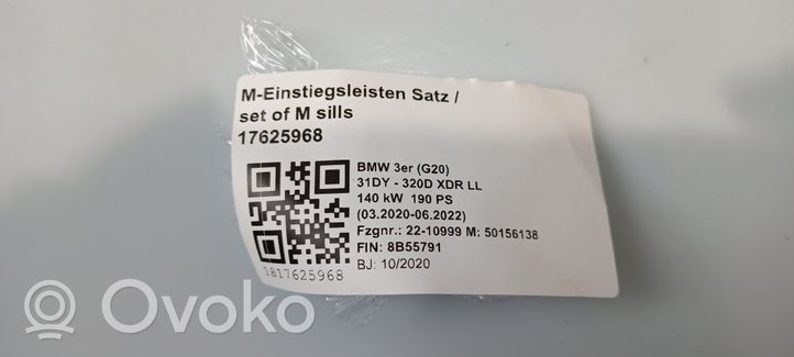 BMW 3 G20 G21 Etuoven kynnyksen suojalista 027233