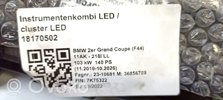 BMW 2 F44 Spidometras (prietaisų skydelis) 027277