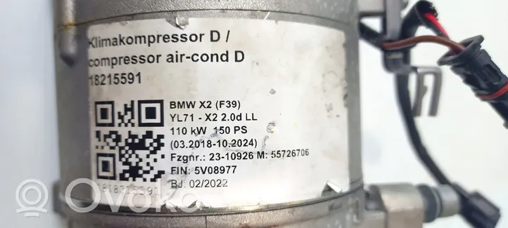 BMW X1 F48 F49 Kompresor / Sprężarka klimatyzacji A/C 027729