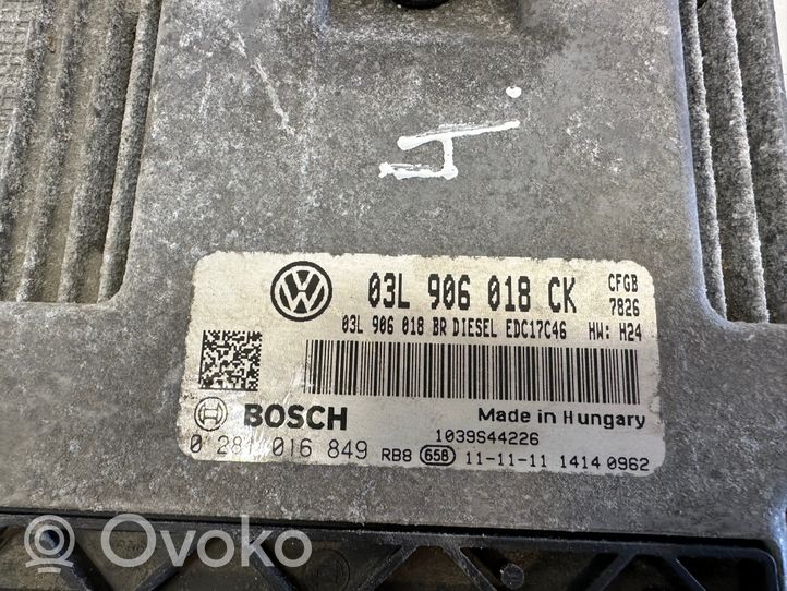 Skoda Superb B6 (3T) Calculateur moteur ECU 03L906018CK