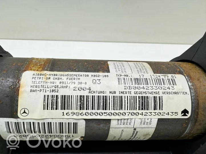 Mercedes-Benz A W169 Poduszka powietrzna Airbag pasażera 1698600000