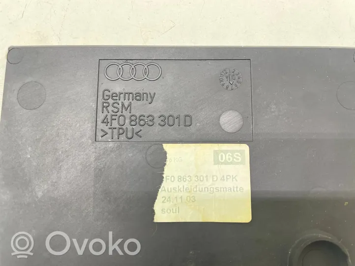 Audi A6 S6 C6 4F Wkładka schowka tunelu środkowego 4F0863301D