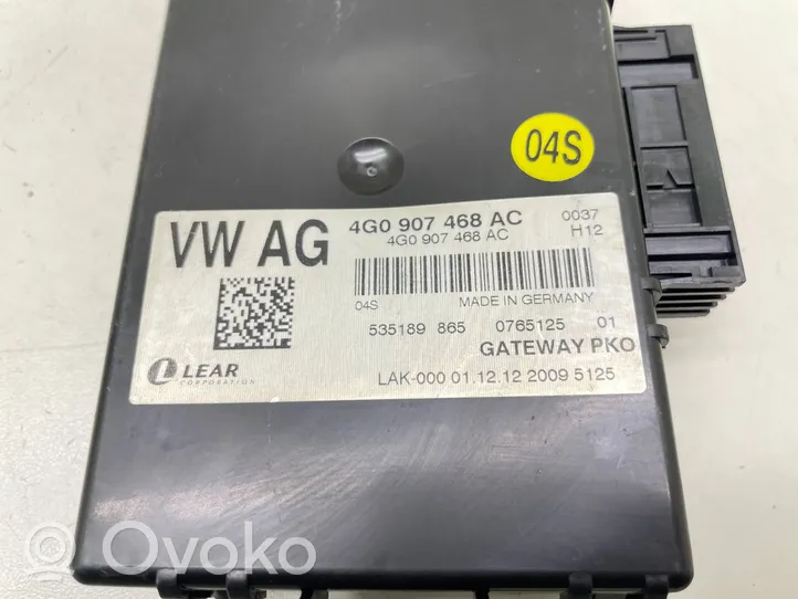 Audi A6 S6 C7 4G Moduł sterowania Gateway 4G0907468AC