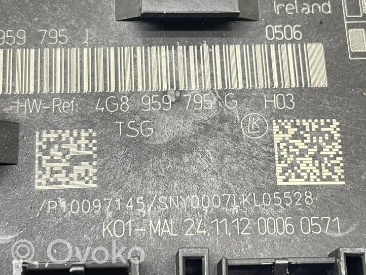 Audi A6 C7 Durų elektronikos valdymo blokas 4G8959795G