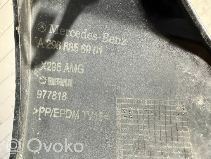 Mercedes-Benz EQS V297 Moulure inférieure de pare-chocs arrière A2968856901