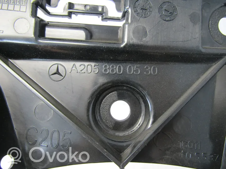 Mercedes-Benz C W205 Staffa di rinforzo montaggio del paraurti posteriore A2058800530
