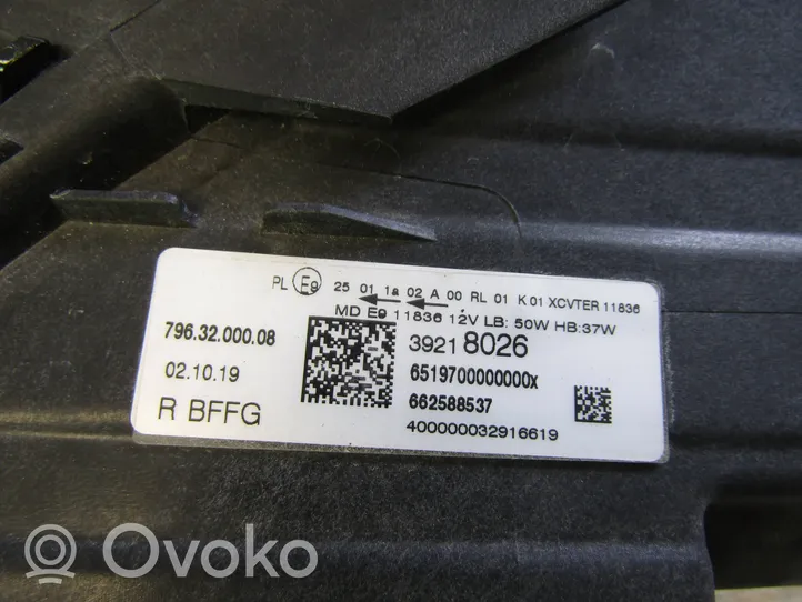 Opel Astra K Headlight/headlamp 39218026