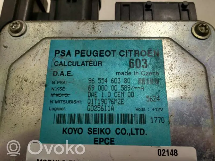 Peugeot 1007 Muut ohjainlaitteet/moduulit 9655460380