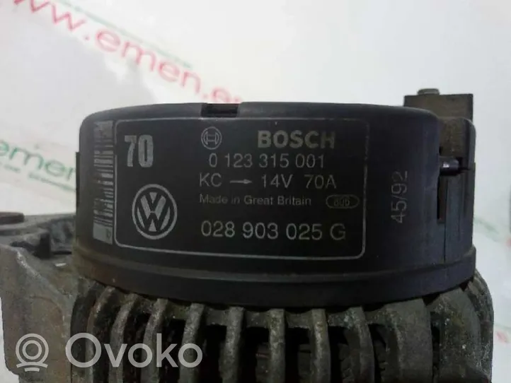 Volkswagen Golf III Generator/alternator 028903025G