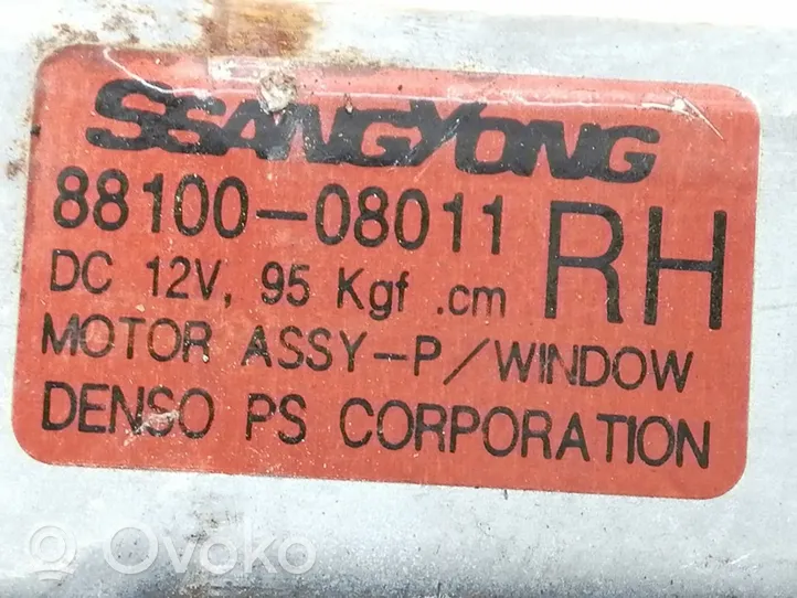 SsangYong Rexton Etuoven sähkökäyttöinen ikkunan nostin 8810008011