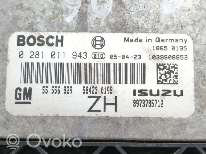 Opel Astra H Variklio valdymo blokas 55556829