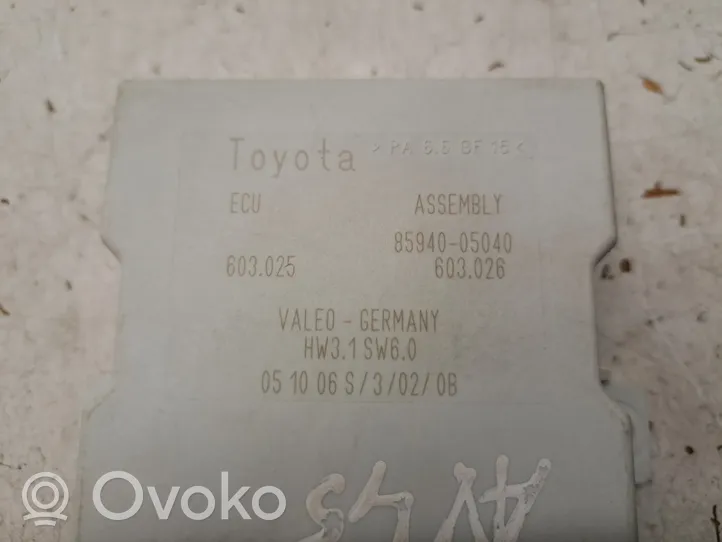 Toyota Avensis T250 Relè tergicristallo 