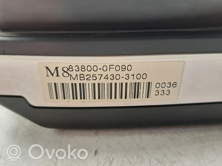 Toyota Corolla Verso AR10 Compteur de vitesse tableau de bord MB2574303100