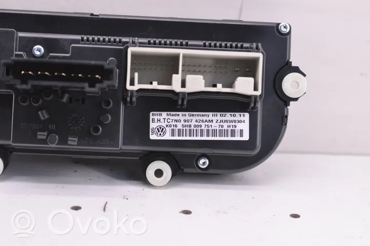 Volkswagen Touran II Interior fan control switch 5HB009751