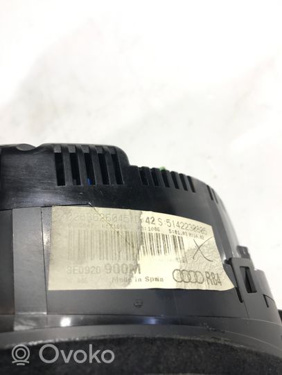 Audi A4 S4 B6 8E 8H Tachimetro (quadro strumenti) 8E0920900M