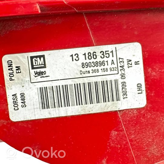 Opel Corsa D Lampa tylna 13186351