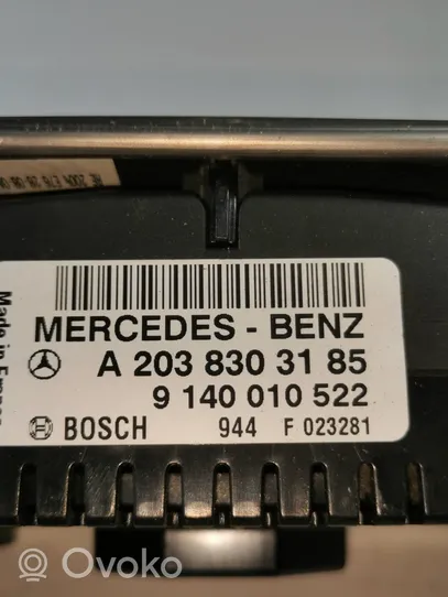 Mercedes-Benz C W203 Centralina del climatizzatore A2038303185