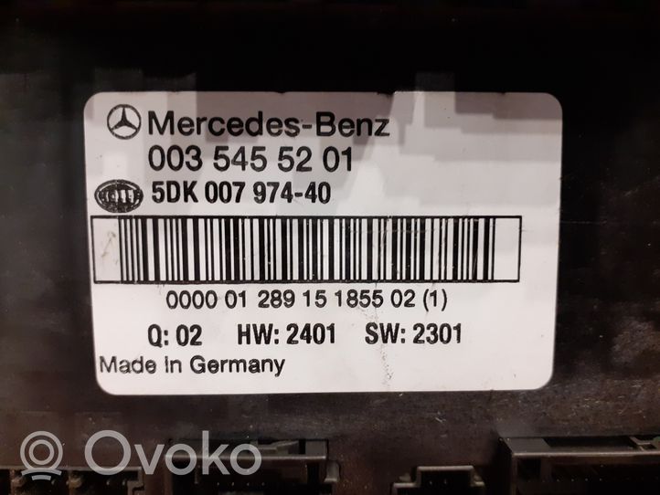 Mercedes-Benz C W203 Boîte à fusibles 0035455201