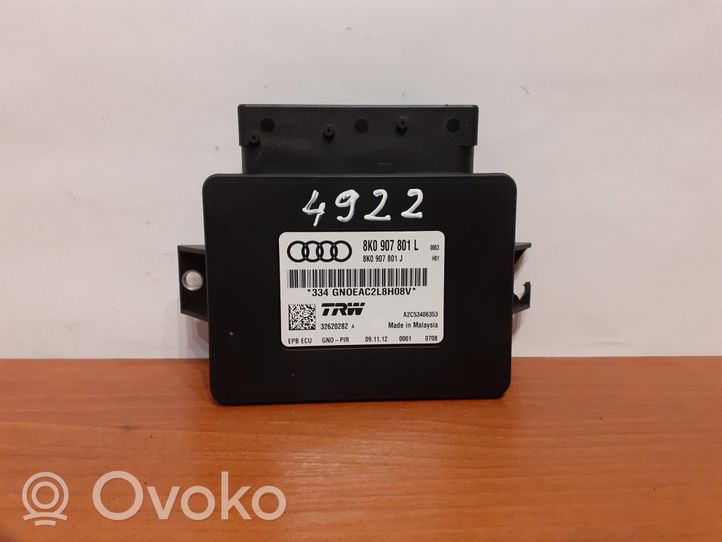 Audi A4 S4 B8 8K Takajarrun EMF-ohjainlaite/moduuli 8K0907801J