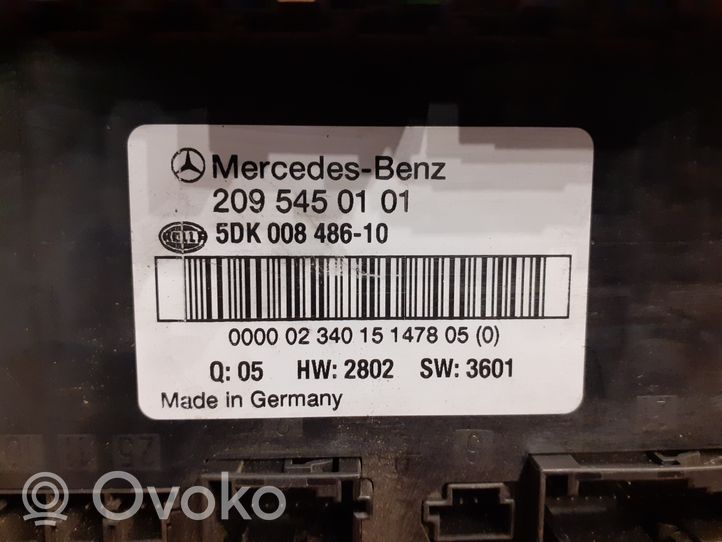 Mercedes-Benz CLK A209 C209 Boîte à fusibles 5DK00848610