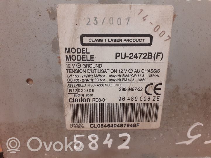 Citroen C5 Zmieniarka płyt CD/DVD 96489098ZE