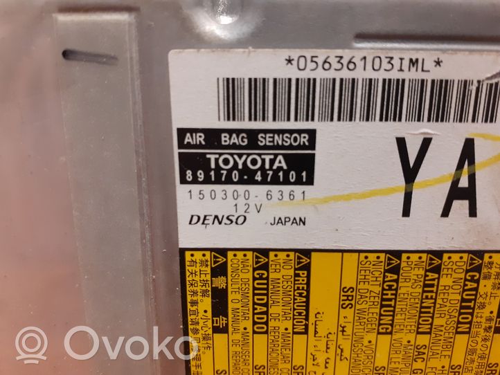 Toyota Prius (XW30) Module de contrôle airbag 8917047101