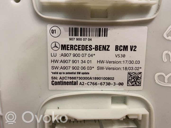 Mercedes-Benz Sprinter W907 W910 Sterownik / Moduł komfortu A9079000704
