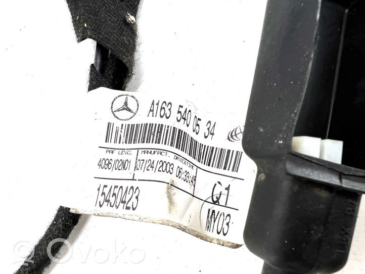 Mercedes-Benz ML W163 Wiązka przewodów drzwi przednich A1635400534