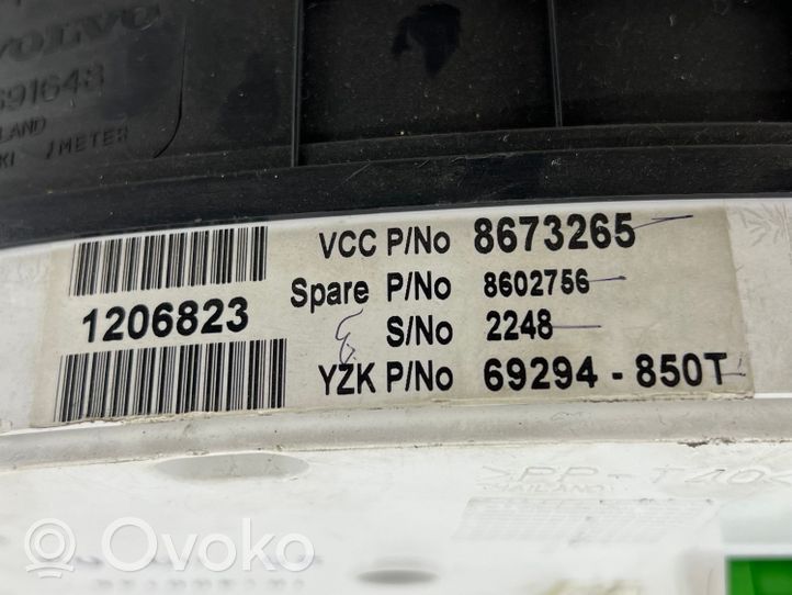 Volvo XC90 Nopeusmittari (mittaristo) 8673265