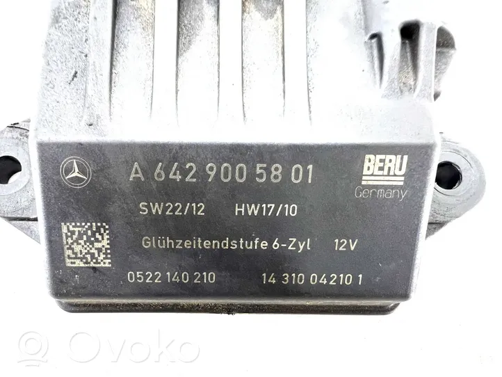 Mercedes-Benz CLS C219 Hehkutulpan esikuumennuksen rele A6429005801