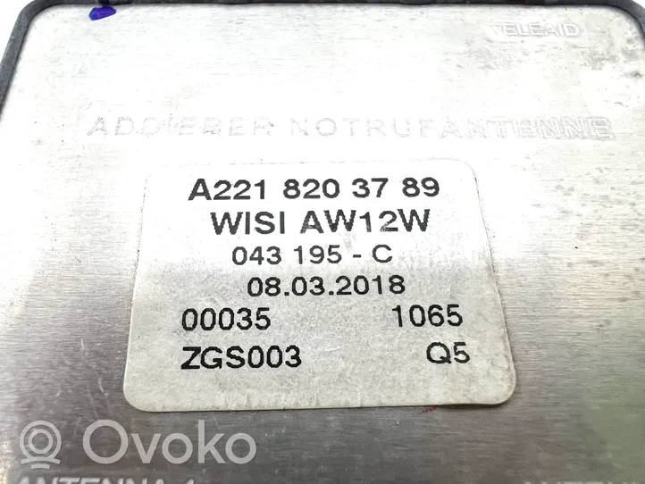 Mercedes-Benz S W221 Amplificador de antena aérea A2218203789