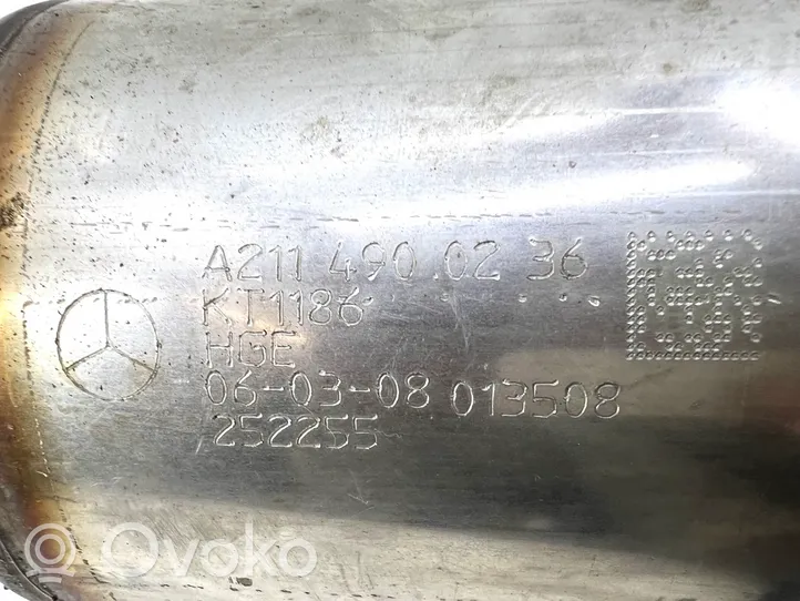 Mercedes-Benz E W211 Katalizators, FAP/DPF cieto daļiņu filtrs A2114900236