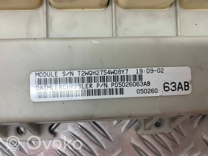 Chrysler Voyager Moduł / Sterownik komfortu 05026063AB