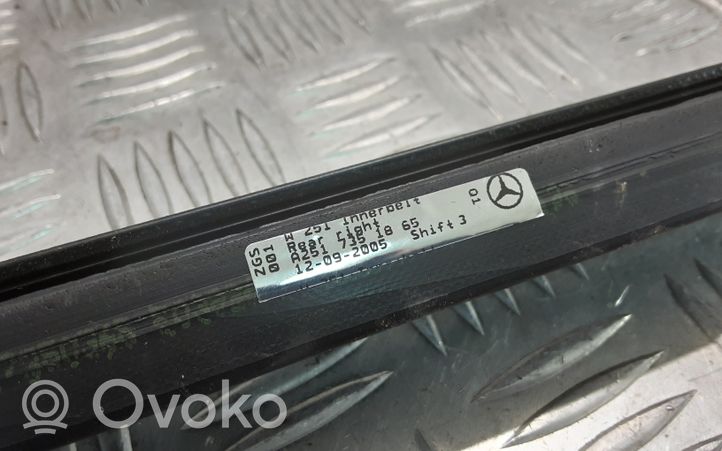 Mercedes-Benz R W251 Takaoven ikkunalasin kumitiiviste A2517351865