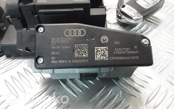 Audi A4 S4 B8 8K Kit centralina motore ECU e serratura 8R0907401J