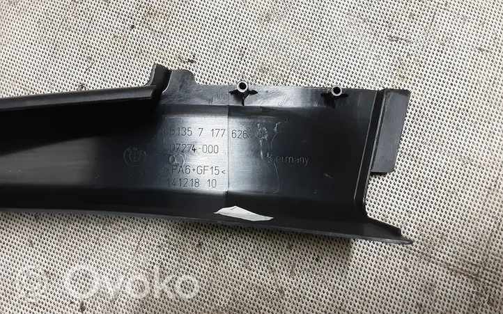 BMW 7 F01 F02 F03 F04 Priekšpusē durvju dekoratīvā apdare (moldings) 7177626