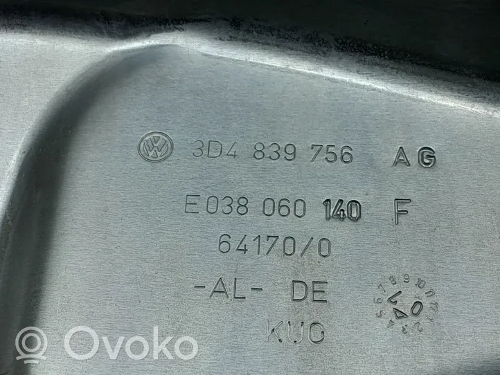 Volkswagen Phaeton Mechanizm podnoszenia szyby tylnej bez silnika 3D4839756