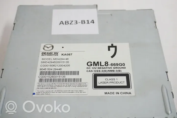 Mazda 6 Unité principale radio / CD / DVD / GPS GML8-669G0